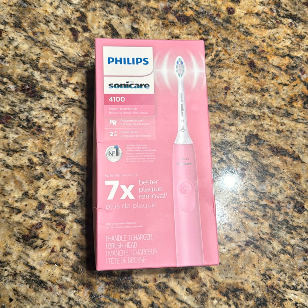 pink philips sonicare toothbrush